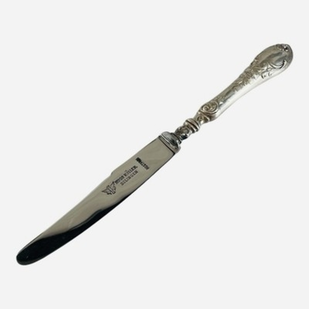 Set of 6 Vintage Hugo Köller Solingen Rostfrei Silverplate Fruit Knives Germany - Picture 5 of 5
